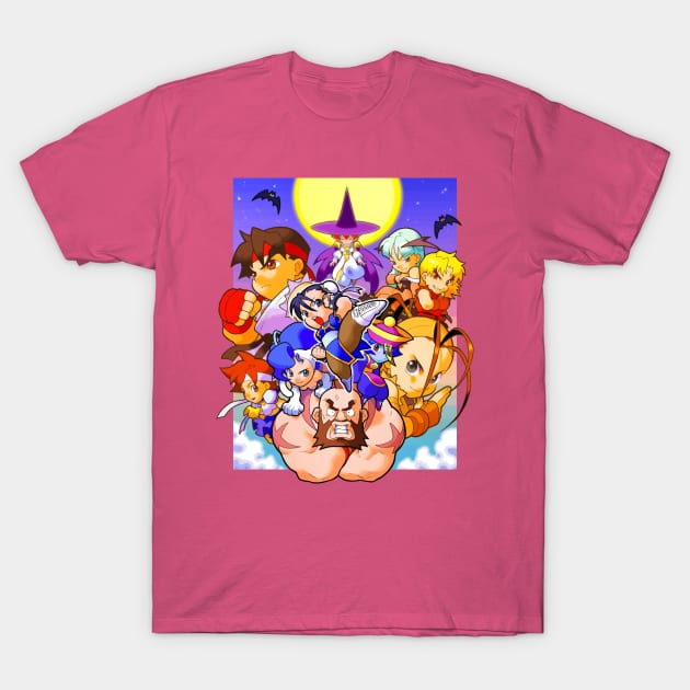 Pocket Fighters T-Shirt by winsarcade